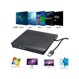 Lecteur externe USB 3.0 CD/DVD, transfert de données à grande vitesse