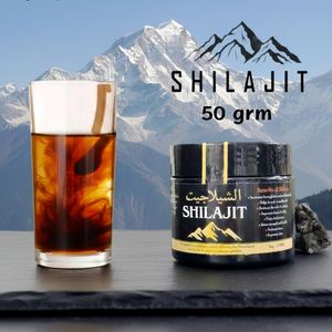 SHILAJIT Resin, 50 grm Shilajit Pure Himalaya Résine hautement concentrée, énergie naturelle et soutien immunitaire pour hommes,
