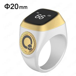 iqibla Bague Tasbih Connectée Numérique : Compteur Zikr OLED, Rappel Prières Vibrations, Étanche, Anneau Monastique Musulman pour Jumia Maroc