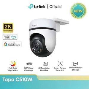 TP-Link Caméra de sécurité IP 2k Motorisee PTZ 360° Audio extérieure 2304 x 1296 pixels Plafond,