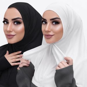 2pcs Hijab Musulman Tendance pour Femmes - Foulard Hijab de Qualité Premium pour Femmes