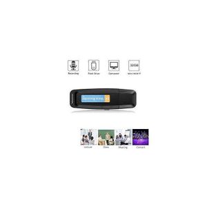 Enregistreur Vocal Espion USB - Dictaphone Numérique Haute Définition