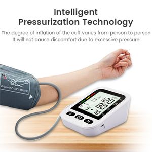 Tensiomètre Bras Électronique , Détection Automatique d'Hypertension,  Arythmie Cardiaque, Pouls, Grand écran LCD