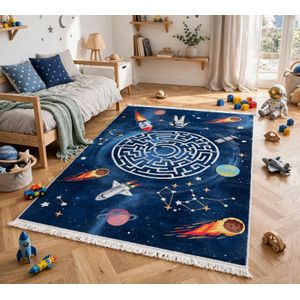 Tapis Enfant Antitache 1x1.5m – Lavable, Antidérapant et Facile à Vivre