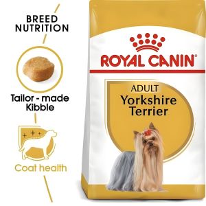 Royal Canin Croquettes Chien - Aliment Complet Yorkshire Terrier Adulte - Santé Peau & Pelage - 1,5 Kg