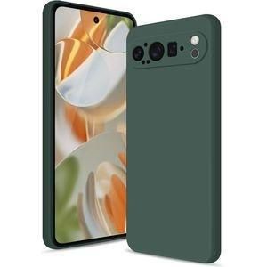 Case Coque Souple Liquid Silicone pour Google Pixel 9 pro Vert – Protection élégante et maniabilité