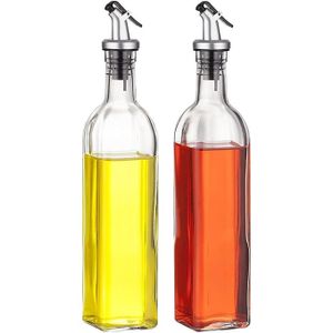 Generic Set de 2 pulvérisateurs d'huile,distributeur d'huile d'olive en  verre de qualité alimentaire à prix pas cher