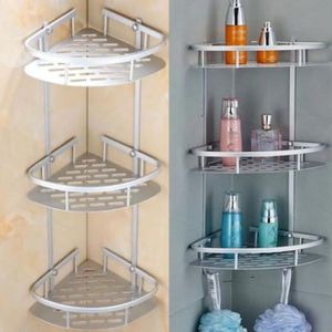 COINS INOX Étagère d'angle de salle de bain, étagère de douche, organisateur de rangement, flottant Ablage Bohren