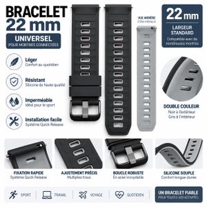 watch strap montre connectée Huawei GT 4 5 6 7 Watch Amazfit GTR GTR 4 Balance Xiaomi Watch S4 S3 Garmin Fenix 7 Fenix 6 Forerunner 965 OnePlus Watch TicWatch Suunto COROS Honor universel sport remplacement homme femme سوار ساعة سيليكون ذكية رياضي Pro