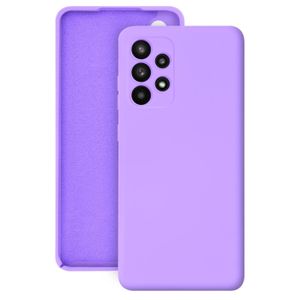 Pochette étui Pour Samsung Galaxy A32  4G coque simple et élégant pour travailler Mauve