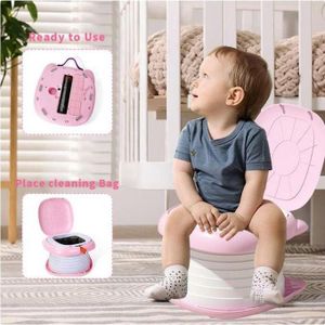 مرحاض قابل للطي للأطفال، مرحاض سفر محمول للأطفال والرضع، مرحاض سيارة، محكم الإغلاق، مانع للروائح، نونية للأطفال، نونية استحمام للأطفال والرضع.