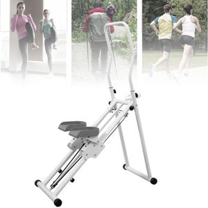 Grimpeur Vertical Fitness Pliable – Machine Cardio à Domicile, Monte-Escalier avec Guidon & Pédales Réglables, Appareil de Musculation Corps Complet 130 Kg max