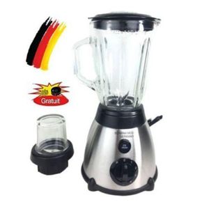 bonana Mixeur blender 5 vitesse, smoothie maker à fonction ice crush + moulin à épice