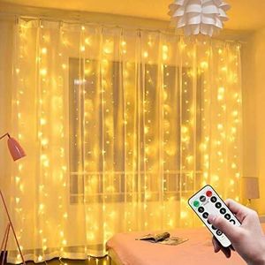 Acheter Rideau Guirlande Lumineuse Guirlande Lumineuse 8 Modes avec  Télécommande Étanche Maison Fête de Noël Mariage Lumière Décoration  Lumières Alimenté par USB