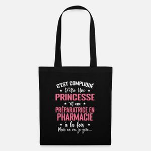 Princesse et une preparatrice en pharmacie- , حقيبة تسوق قماشية 35 × 40 سم - حقيبة اليد