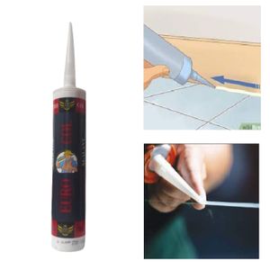 Asmaco Mastic silicone; Colle mastic Professionnelle multi-usage couleur  blanc à prix pas cher