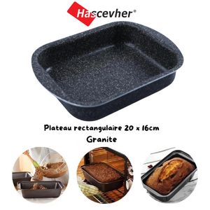 Hascevher Plateau rectangulaire – 20 x 16cm - 1,4 L - Lavilla