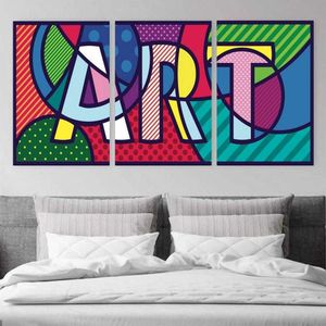 لوحة فنية حائطية حديثة من 3 قطع