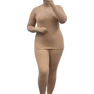 طقم بيجاما تقليدي حراري مريح للنساء