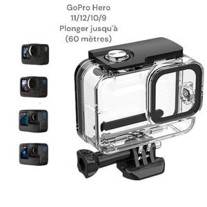 Gopro Boîtier Super Suit étanche pour caméras Hero 12/11/10/9 – Protection idéale pour la plongée jusqu'à 60 mètres