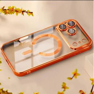 Pochette iPhone 17 Pro Max Transparente , Coque avec Chargement sans Fil Magnétique 