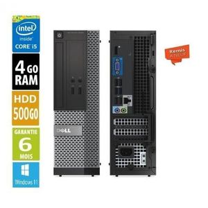 DELL Unité Centrale PC bureau i5 3ème Génér / 4Go RAM/ 250Go HDD WINDOWS 10  /Remis à Neuf à prix pas cher