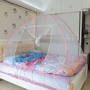 Moustiquaire Pop-Up Pliable avec Bordure Rose