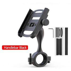 Support téléphone en alliage zinc-aluminium, stable, durable et antidérapant, idéal pour moto ou vélo avec fixation solide et réglage facile.