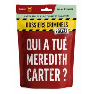 Jeu d’enquête criminelle Pocket Qui a tué Meredith Carter à résoudre