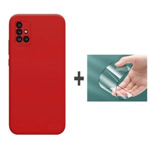 Céramique anti casé Samsung A71 + pochette Samsung A71 Mate Top pproduit Rouge