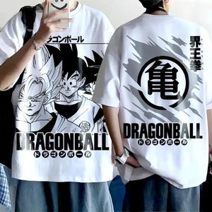 BENYAHYA STORE Oversized T-shirt Dragon Ball Teshirt Blanc Anime Manga Japan Goku Fashion Tshirt