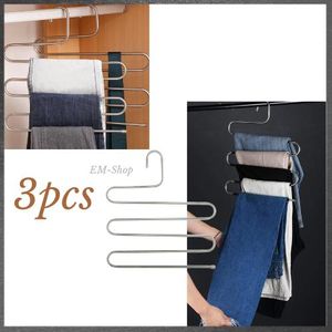 Lot de 3PCS Cintres Magiques Multi-Rangements – Organisateur pour Pantalons, Écharpes, Ceintures et Serviettes