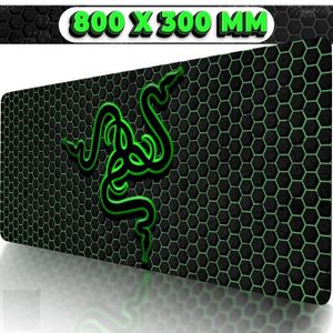 Generic Tapis de souris XXL Speed Gaming Razer - Mouse Pad Razer XXL AVEC  STICKER à prix pas cher