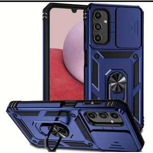 Case غطاء حماية للهاتف مع عدسة منزلقة وحامل، متوافق مع سامسونج جالاكسي A56