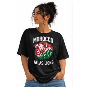 Morocco Atlas Lions Shirt - Black