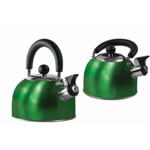 Théière en émail, théière en fonte de 2 l, théière en émail, théière en forme de poire, théière en fonte, adaptée à divers poêles