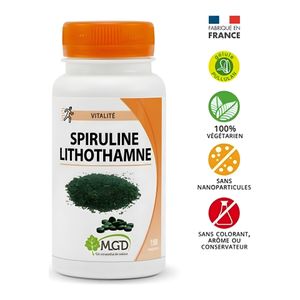 Spiruline Lithothamne - Vitalité - 150 Gélules - Fabriqué en France