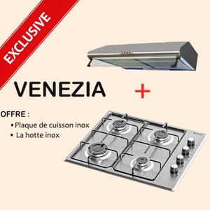 Plaque de Cuisson VENEZIA en verre Mixte Induction et Gaz - DARTILUX