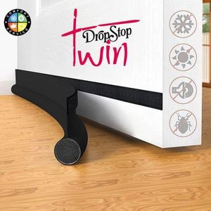 Drop Stop Joint de porte simple en ( noir ) pour bloquer la poussière, insonorisé 95 Cm
