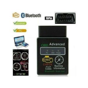aobd ii scanner OBD2 Universel V1.5 – Bluetooth – Appareil de Diagnostic Automobile Sans Fil pour Voiture OBDII– Compatible Android, Apple, iOS, iPhone, Windows & PC – Lecteur de Codes Défaut OBD-II Multilingue, Détection de Pannes & Diagnostic Complet