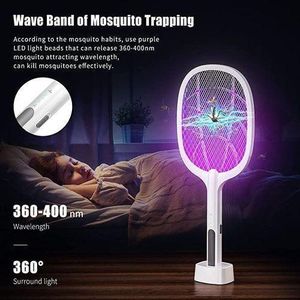 Raquette Lumineuse électrique Anti Moustique, raquette anti-insectes, idéal pour l'été
