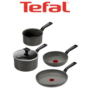 Tefal BATTERIE DE CUISINE EN CERAMIQUE 5PCS CHANGE C474S504 (2 Poêles 20/28 cm, 2 Casseroles 16/20 cm et couvercle 20 cm)