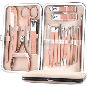 طقم مانيكير للقدمين من الفولاذ المقاوم للصدأ 18 قطعة