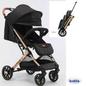 Poussette Compacte aluminium avec couvre jambe-kidilo 