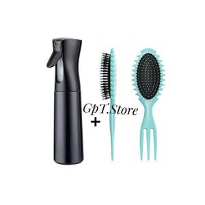 Vaporisateur cheveux+Brosse coiffante pour cheveux bouclés(Couleur Brosse aléatoire)