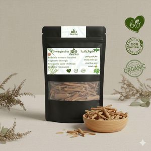 BIO SANTE Ashwagandha végétale naturelle 250g racines d’origine végétale