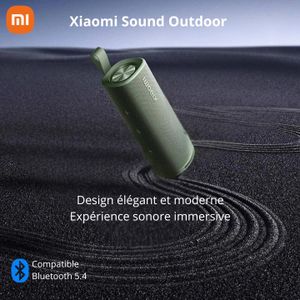 XIAOMI Sound Outdoor – Enceinte Bluetooth 30W Vert - IP67 Étanche - 12H Autonomie - BT 5.4 - Son Stéréo - Garantie 1 An