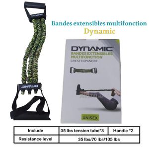 Dynamic 3 kit Bandes élastique pour exercice Musculation (3bandes