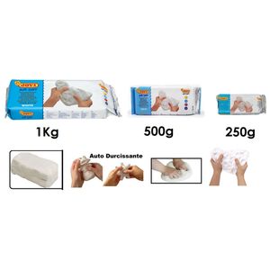 Pâte à modeler auto durcissante blanche 250g - Centrakor