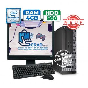 Pc Bureau I5 Complet 4GB 500 avec Ecra 19, Ordinateurs de bureau, Marrakech